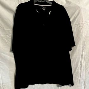Black polo shirt